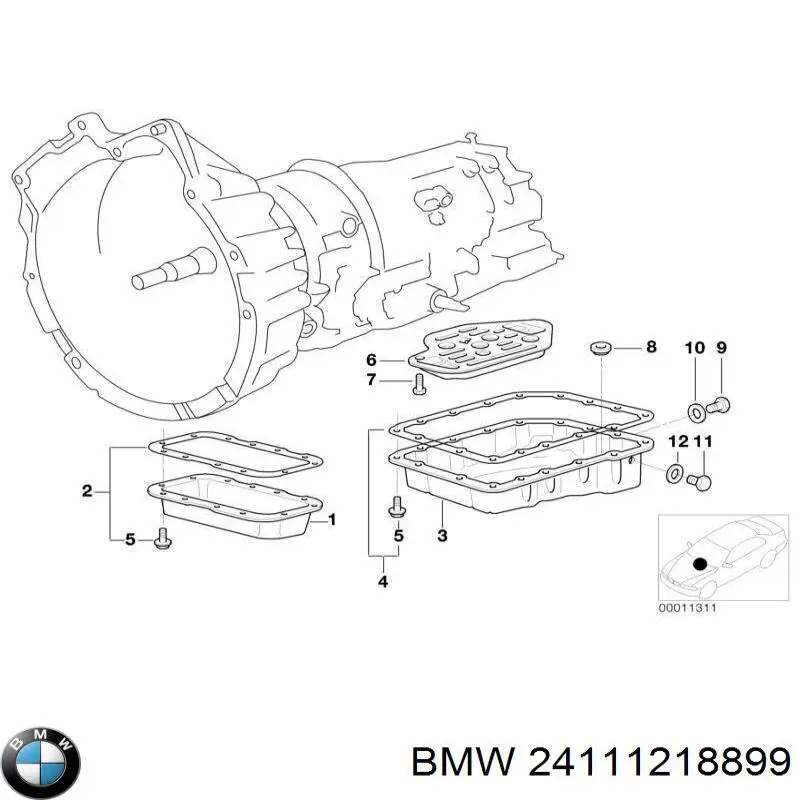 24111218899 BMW filtro caja de cambios automática