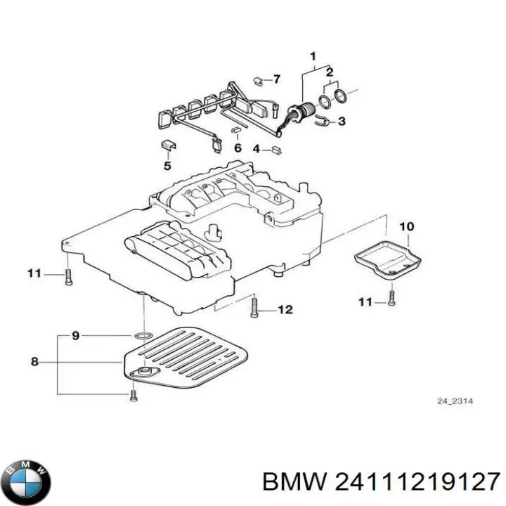 Junta del cárter de la transmisión automática/manual BMW 24111219127