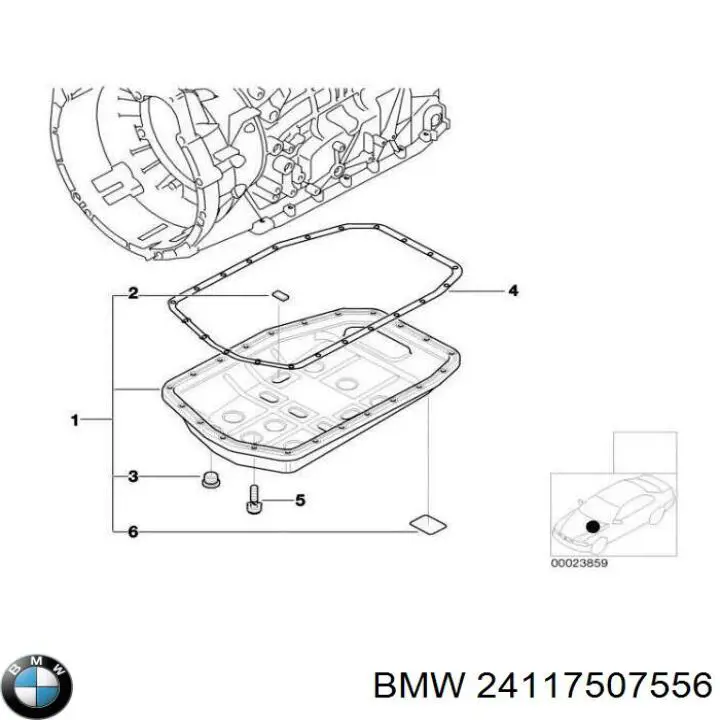 24117507556 BMW cárter de aceite