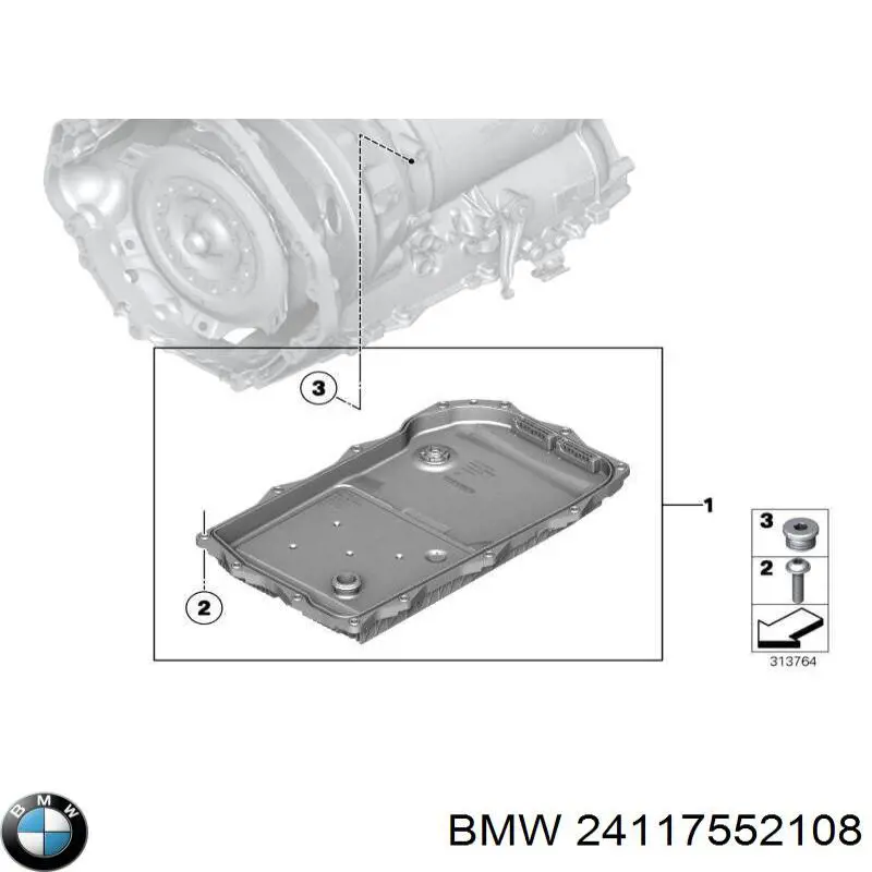 24110403401 BMW cárter de transmisión automática