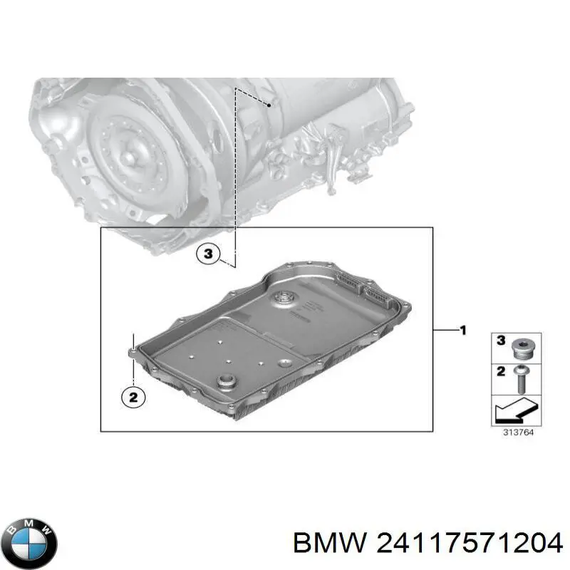 Junta del cárter de la transmisión automática/manual para BMW X6 (E71)