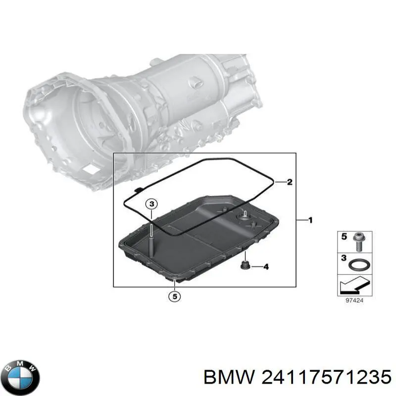 24117571235 BMW junta, cárter de aceite, caja de cambios