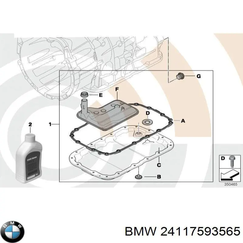 Comprar 24117593565 BMW Filtro de transmisión automática