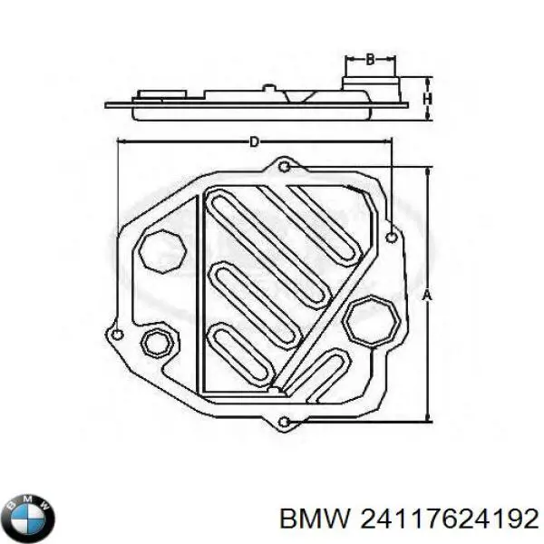 Carter caja de cambios automatica BMW 24117624192