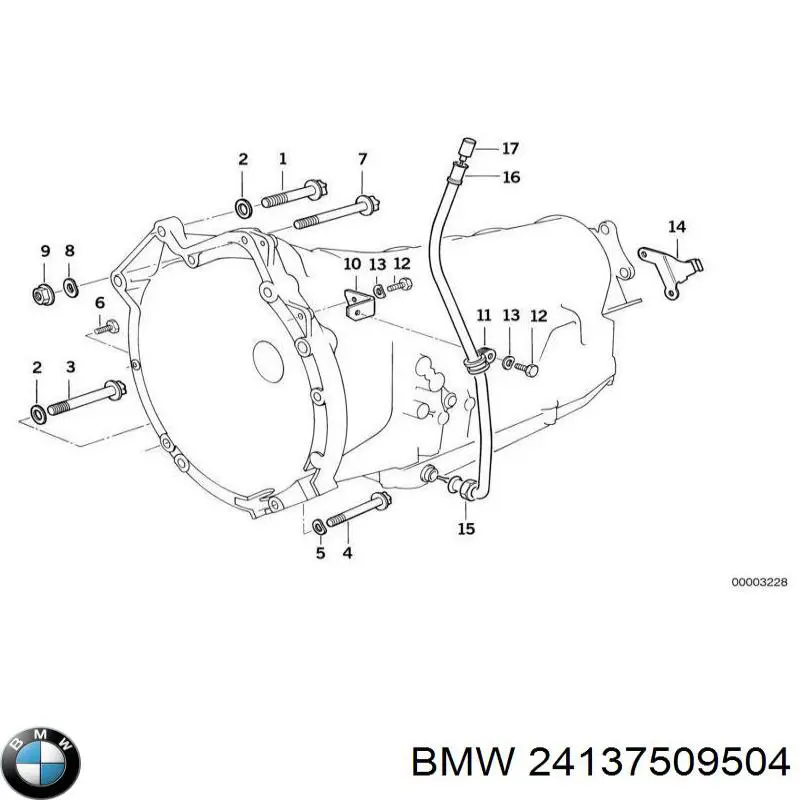 24137509504 BMW anillo reten caja de transmision (salida eje secundario)