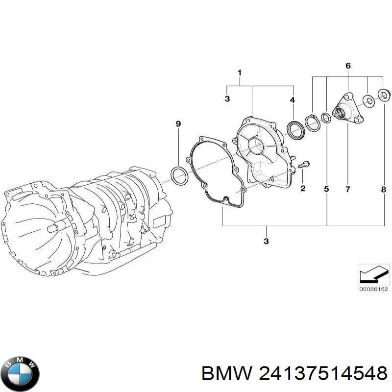 Retén del eje secundario de la transmisión BMW 24137514548 precio, desde 35,51 EUR