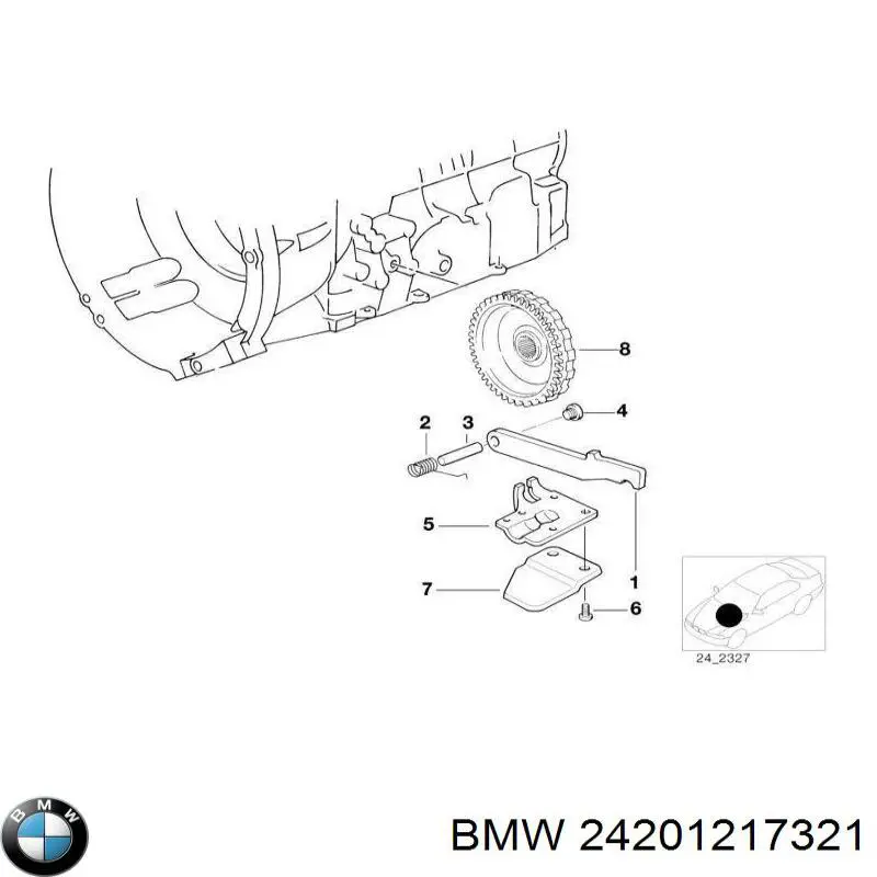 Junta de tapa del tubo de llenado de aceite 24201217321 BMW