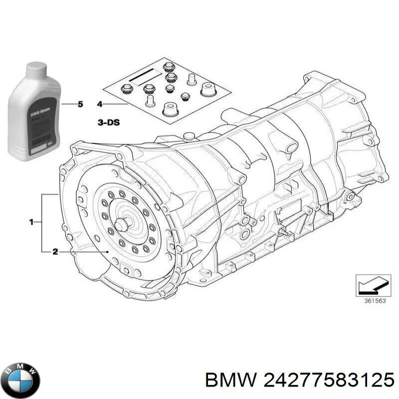 24277552347 BMW kit de reparación, caja de cambios automática