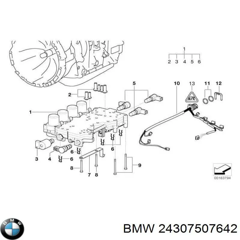 Cuerpo de válvulas de la transmisión automática BMW 24307507642 precio, desde 1742,36 EUR