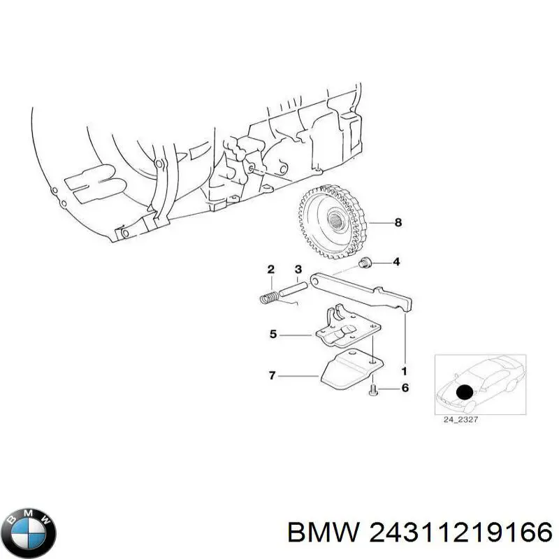 Comprar 24311219166 BMW Anillo de sellado de la bomba de aceite de la transmisión automática