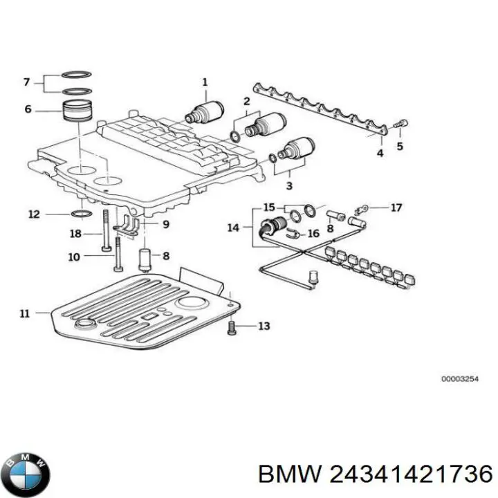 24341421736 BMW junta, tapa de tubo de llenado de aceite