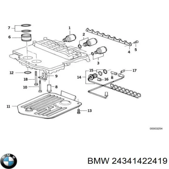 Comprar 24341422419 BMW Filtro de transmisión automática