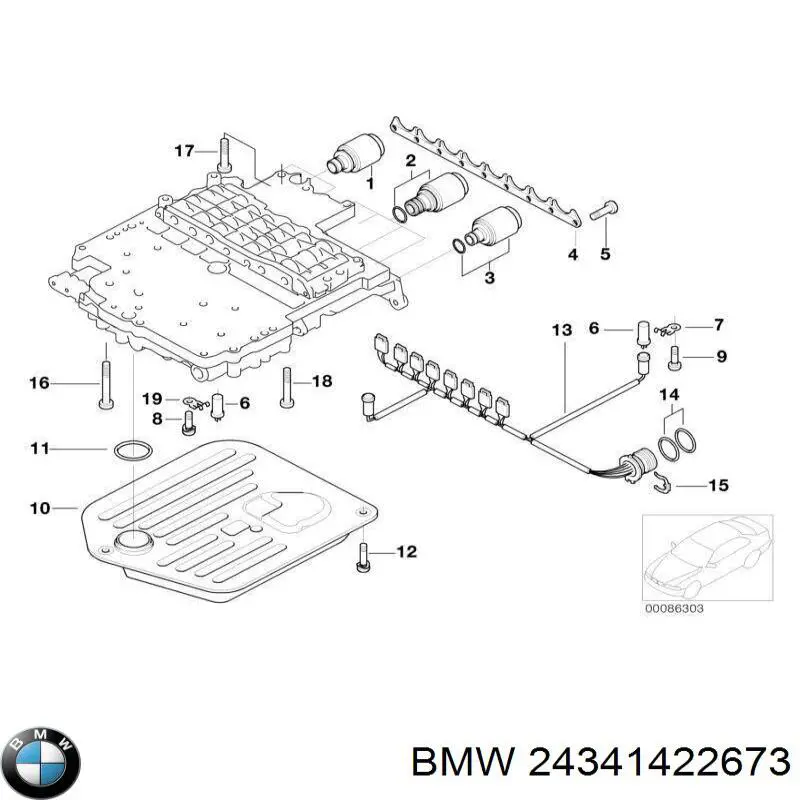 Filtro caja de cambios automática BMW 24341422673