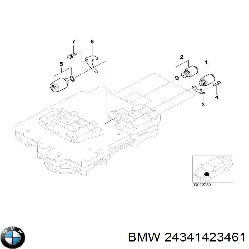 24341423461 BMW sensor de presión de aceite de la caja de cambios