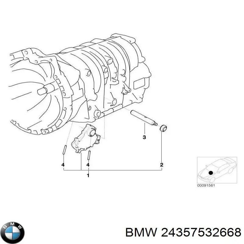 Sensor de posición de la palanca de transmisión automática para BMW 3 (E46)