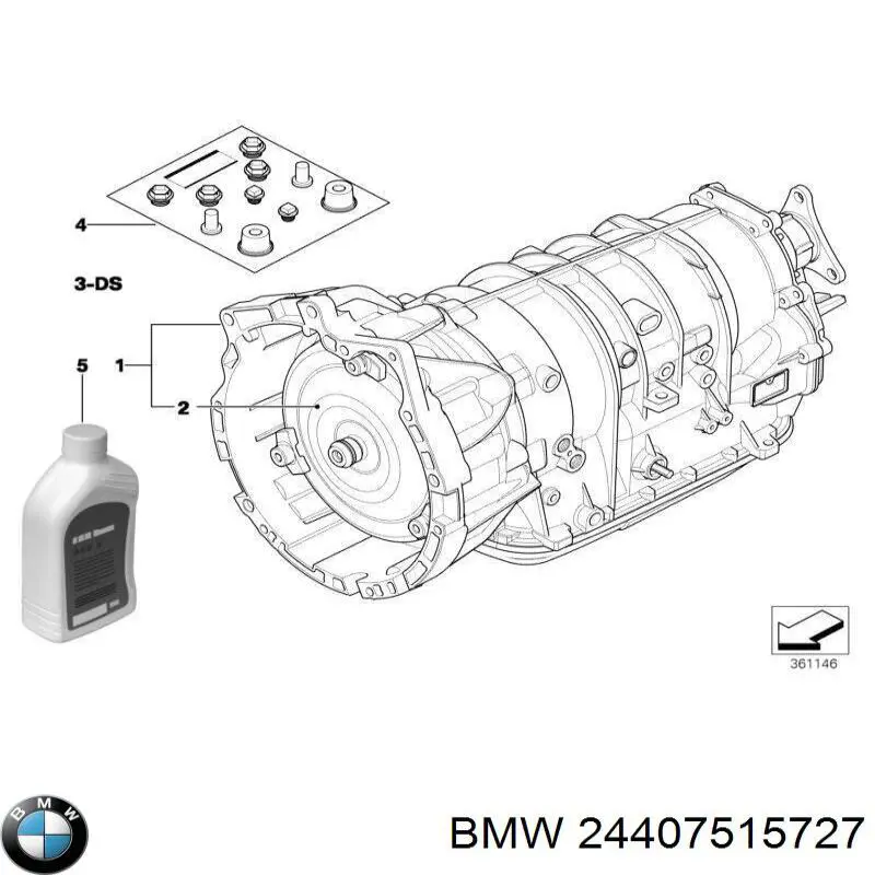 24407515727 BMW convertidor de caja automática