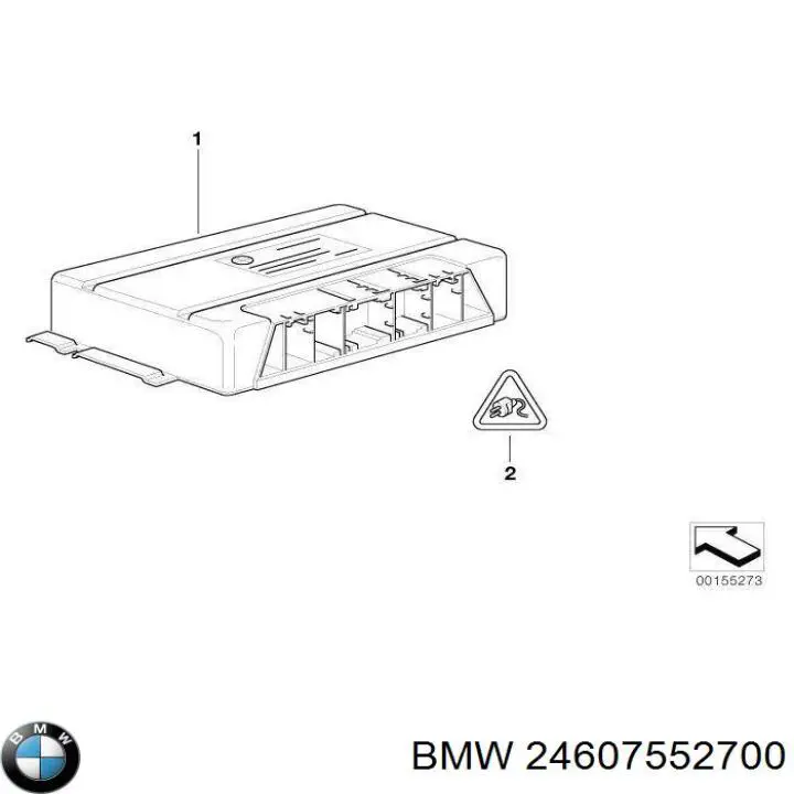 24607552700 BMW modulo de control electronico (ecu)