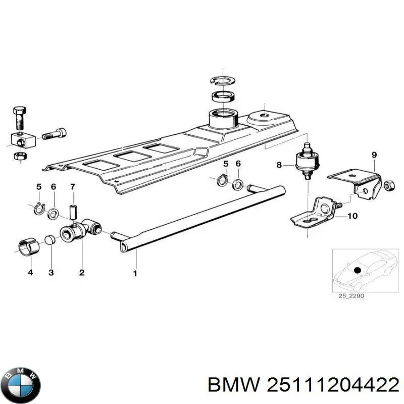 Soporte Caja De Cambios Palanca selectora para BMW 3 (E21)