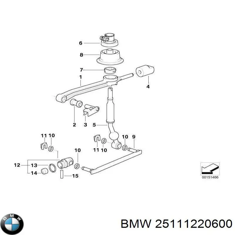 Comprar 25111220600 BMW Casquillo palanca cambio