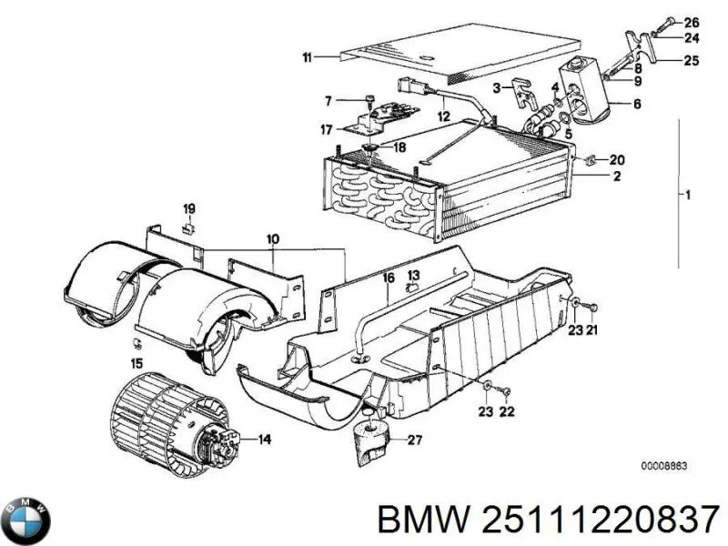  BMW 25111220837 precio, desde  