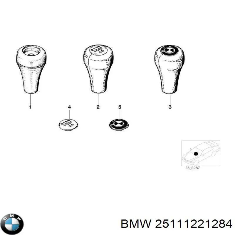 Comprar 25111220760 BMW Pomo de palanca de cambios