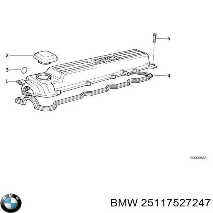 25117527247 BMW palanca de cambios