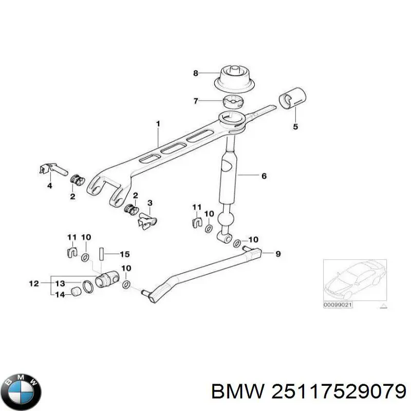 Comprar 25117529079 BMW Eje tensor de correa de transmisión