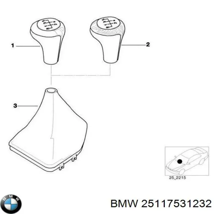 Pomo palanca de cambios BMW X1 E84