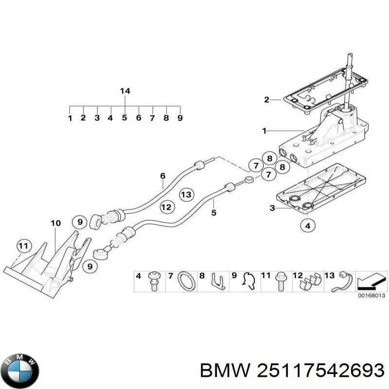 Palanca selectora cambio de marcha para Mini Cooper  R50, R53