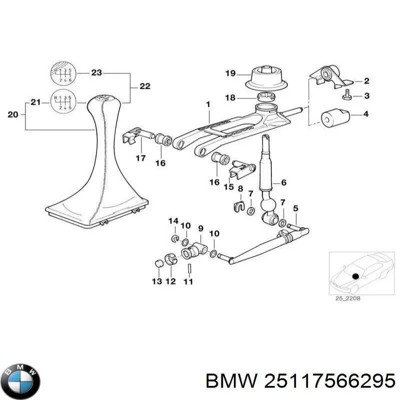 Palanca de cambios para BMW X1 (E84)