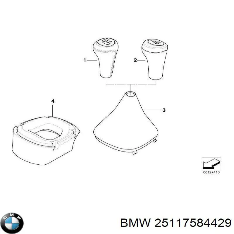 25117566269 BMW perilla de engranaje