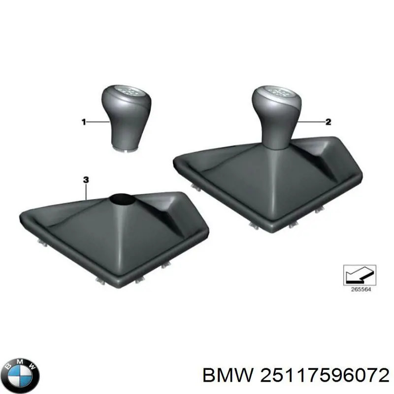 Comprar 25117596072 BMW Pomo de palanca de cambios