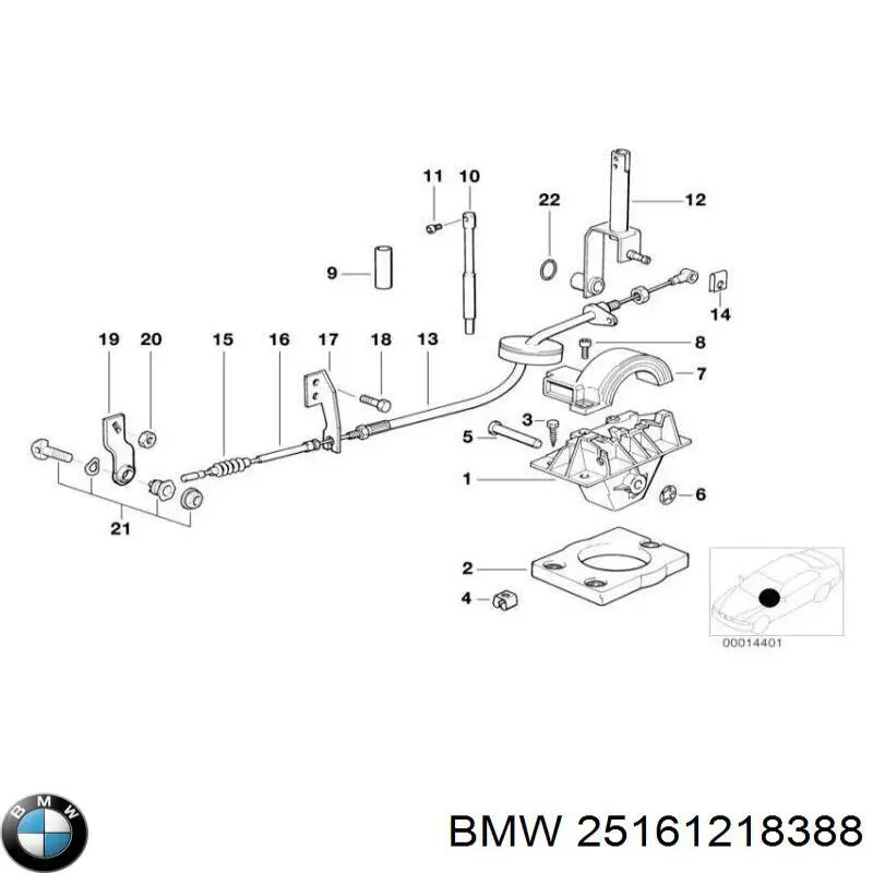 Mecanismo selector de marchas BMW 5 familiar (E34) (1991 - 1997) precio, desde 145,50 EUR