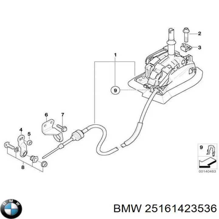 Palanca de cambio para BMW X5 (E53)