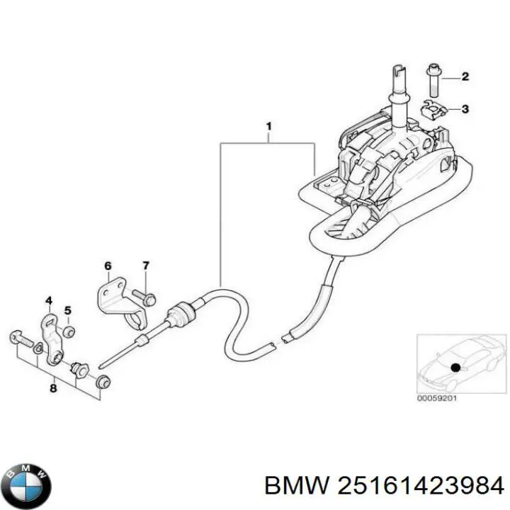 Palanca selectora cambio de marcha para BMW 5  E39