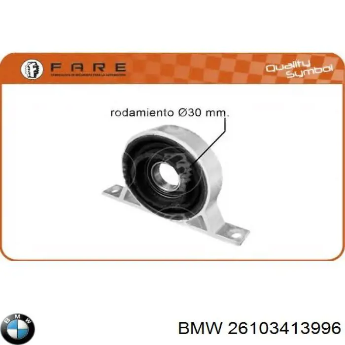 26103413996 BMW suspensión, árbol de transmisión