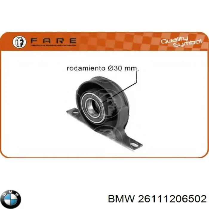 26111206502 BMW suspensión, árbol de transmisión