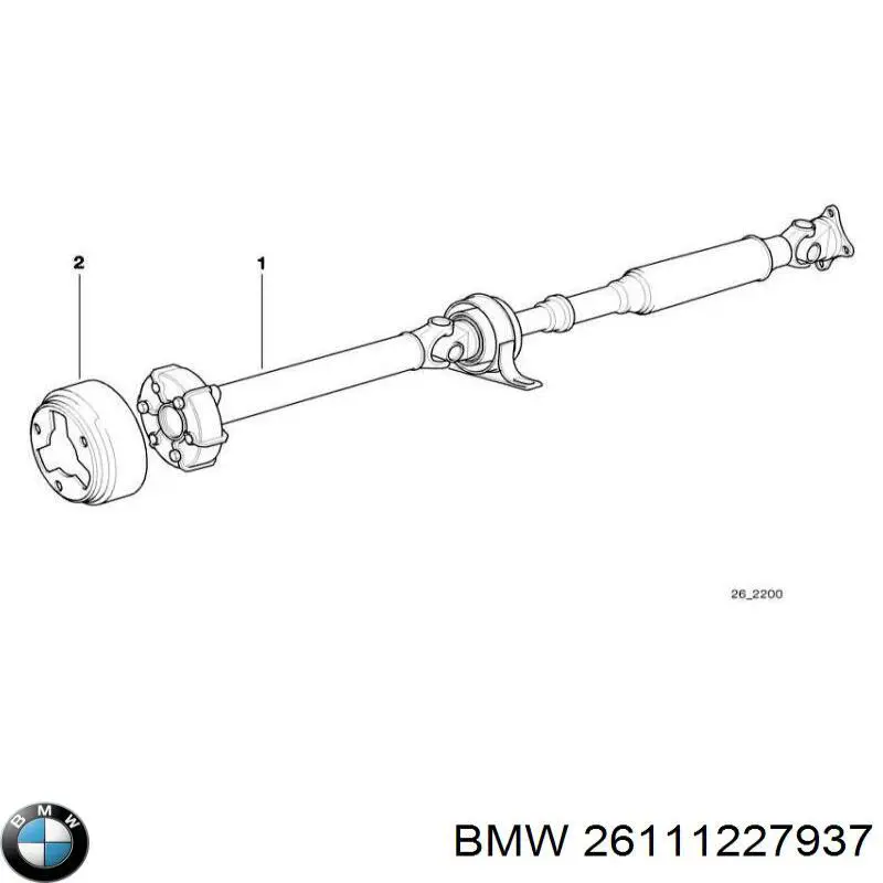 Comprar 26111227938 BMW Árbol cardán