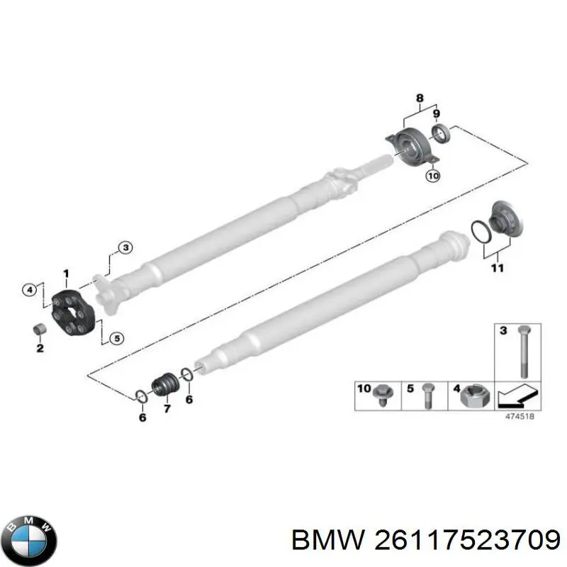 Comprar 26117523709 BMW Tornillos de culata