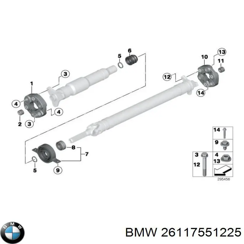 26117551225 BMW tornillo de culata