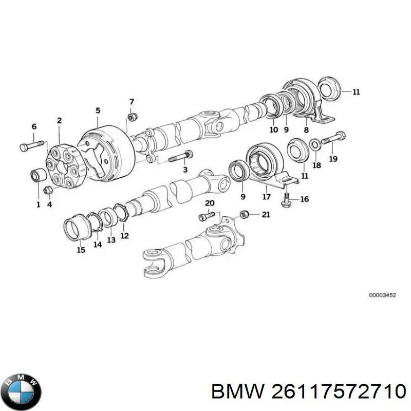 26117572710 BMW cuerpo intermedio inyector superior