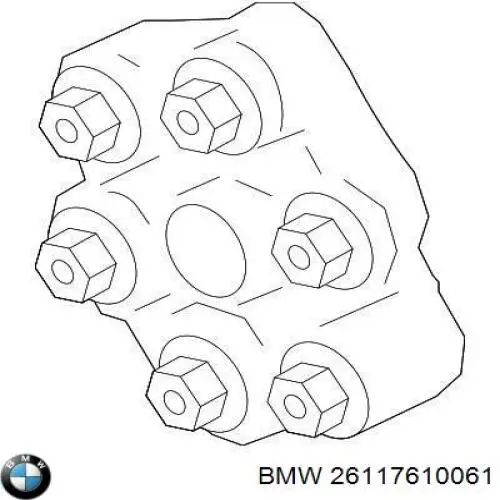 26117610061 BMW articulación, árbol longitudinal, delantera/trasera