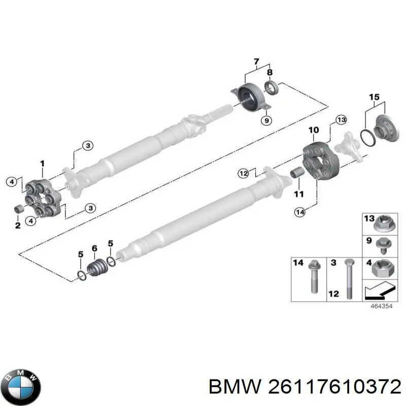 Comprar 26117610372 BMW Acoplamiento elástico del cardán