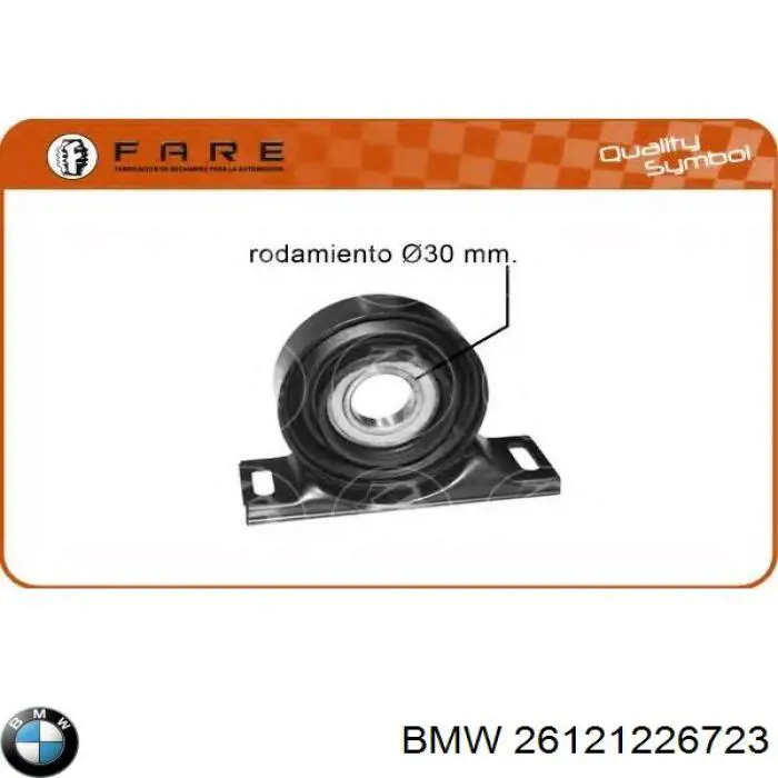 Rodamiento central del eje de transmisión BMW 26121226723 precio, desde 16,92 EUR
