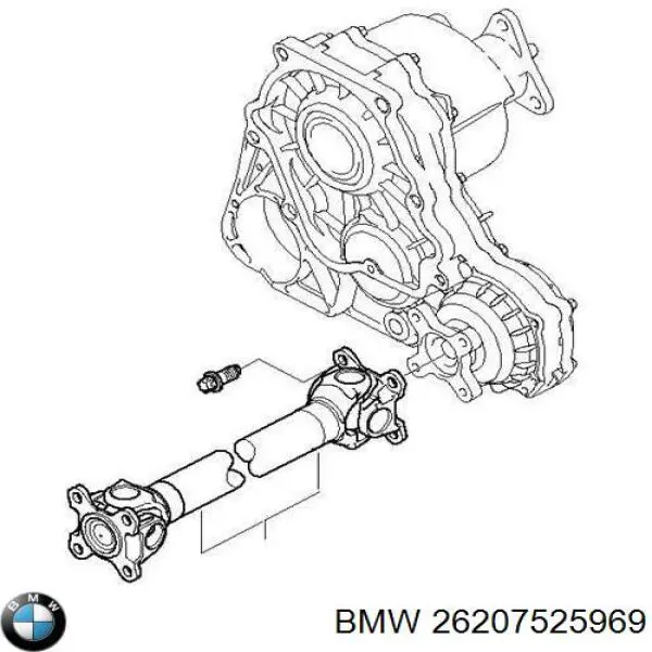 Árbol de transmision delantero 7525969 BMW