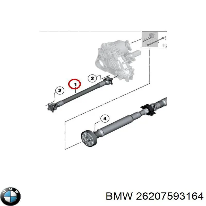 Árbol de transmisión delantero BMW 26207593164 precio, desde 173,21 EUR