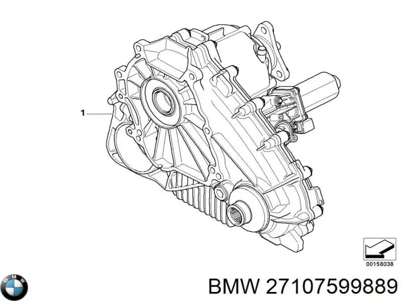 27107599889 BMW caja de transferencia