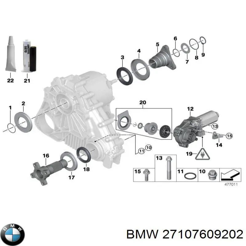 Comprar 27107609202 BMW Junta de tapa del tubo de llenado de aceite