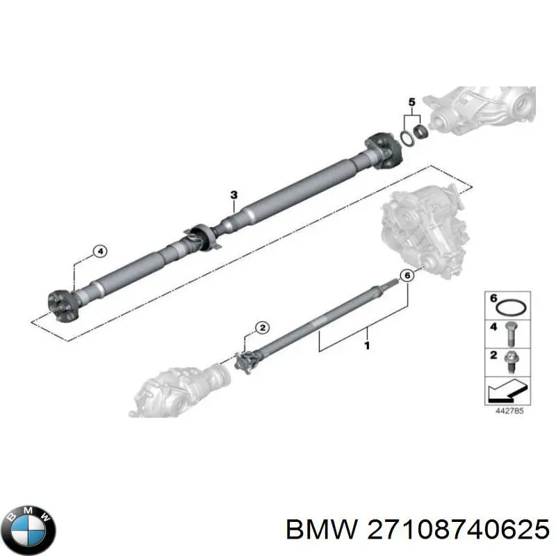 27108740625 BMW caja de transferencia