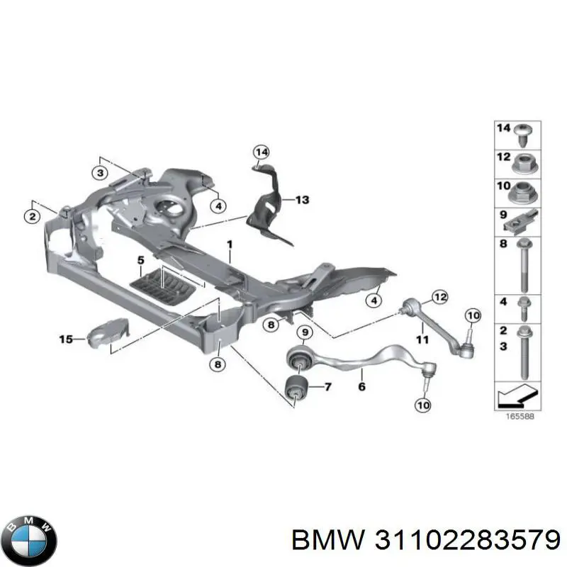 Silentblock de brazo de suspensión BMW 31102283579 precio, desde 18,98 EUR